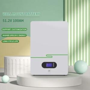China Home Solar Wall Mounted Energy Storage Battery LiFePO4 Battery Hybrid System wholesale