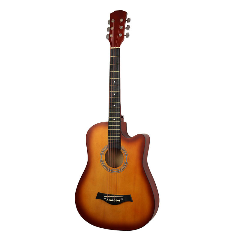 China Guitars for Sale 6 String 38 inch Acoustic Guitar 40" Advancing Student Cutaway Acoustic Electric Guitar(AF238CE)