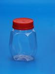 food grade pet hexagon plastic container waterproof screw cap hexagon plastic