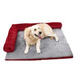 Anti - Slip Extra Large Dog Beds High Density Sponge / Corduroy Plush Material