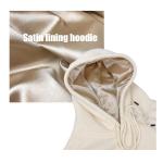 Golf Fleece Lined Hooded Sweatshirt Silk Hoodie Zip Pullover Regular Sleeve