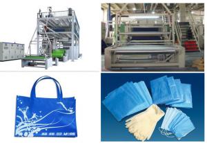 China 1.6 m / 2.4m Non Woven Fabric Production Line SSS PP Spunbonded on sale