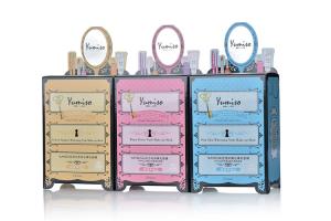 China Gloss Custom Cosmetic Packaging Boxes Carton Display Die Cut Shaped wholesale