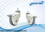 Nylon Body Construction Threaded Stem Heavy Duty Bed Casters For Hospital