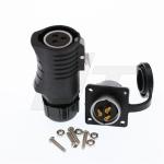 LP20 3 Pin Aviation Circular Power Connector Male Female Cable Plug Panel Mount