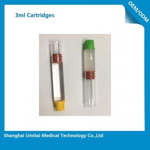 China Pharmaceutical Red Butyl Rubber Glass Cartridge , Local Anesthetic Cartridge wholesale