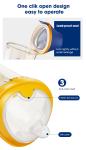 Flip Cap Infant Feeder Bottle Anti Colic PPSU BPA Free Wide Neck Baby Bottle