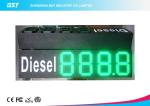 Custom 10" Green Gas Station Digital Price Signs To Display Daily Prices