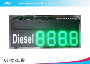 China Custom 10&quot; Green Gas Station Digital Price Signs To Display Daily Prices wholesale