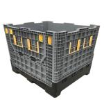 Shipping foldable plastic collapsible 1000x1000x1000 industri plastic pallet bin