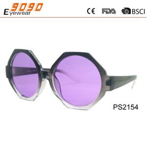 China Classic culling sunglasses, made of plastic diamond frame , UV 400 protection lens wholesale