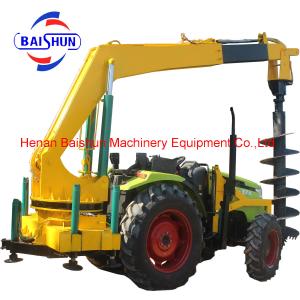 China Zhengzhou bottom price tractor mounted cement pole erection machine wholesale