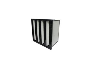 China Rigid V-Packing Air Conditioner Filters Plastic Frame , Pocket V Bank Filters Galvanized wholesale