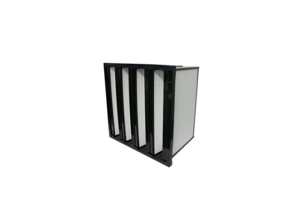 Rigid V-Packing Air Conditioner Filters Plastic Frame , Pocket V Bank Filters