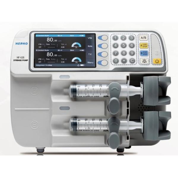 Hospital Surgical Double Channel Infusion Syringe Pump Machine With LCD Display