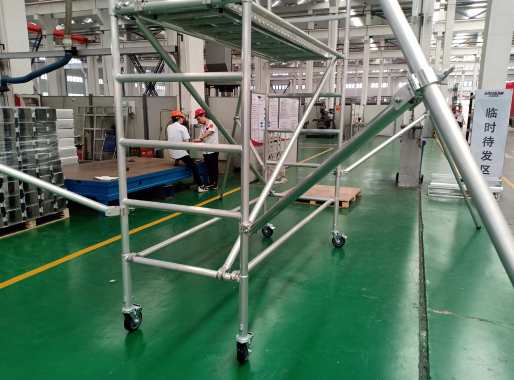 Easy Install Mobile Aluminium Mobile Scaffolding Tower 3D Model