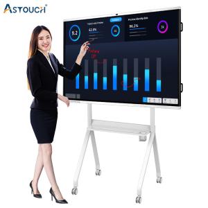 China Smart 75 Inch Interactive Whiteboard Infrared Flat Touch Panel wholesale