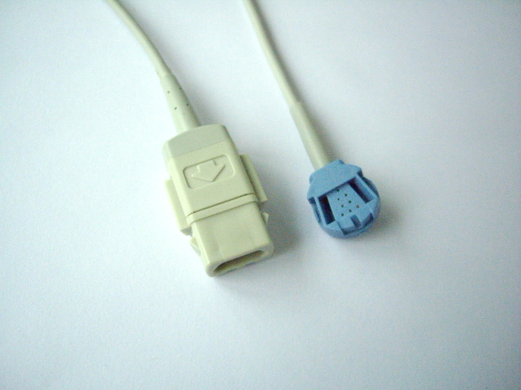 Reusable SpO2 Extension Cable Female Match Pulse Oximeter Cable