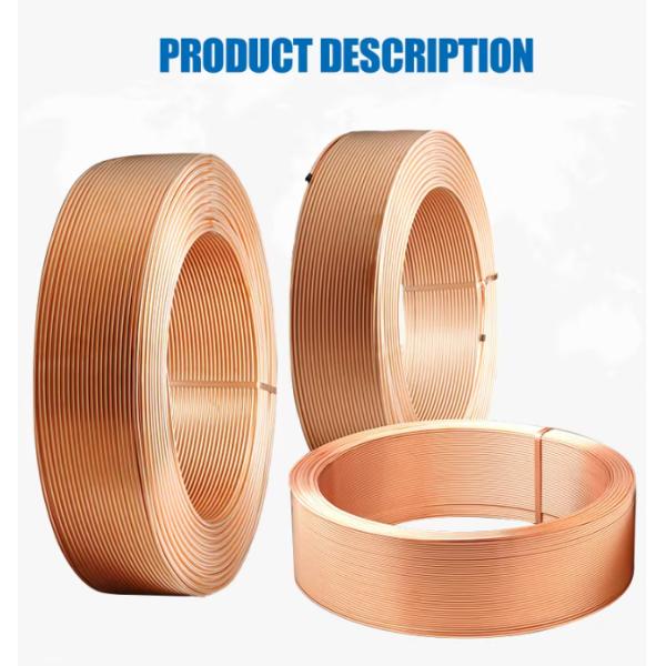 Gas Powered Copper Refrigeration Tube Pancake Coil Soft Temper Ends ASTM B280 Industrial