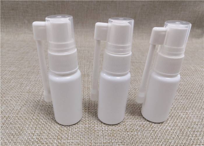 White Color Mist Spray Pump Bottle , Long Nozzle Small Plastic Spray Bottle
