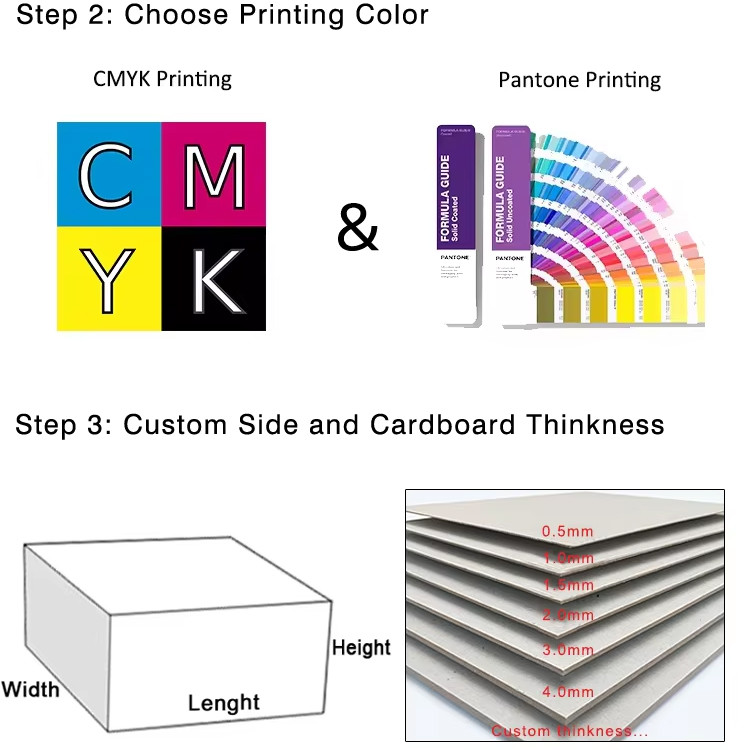 Custom One Stop Packaging Service Pink Flip Cardboard Paper Jewelry Packaging Gift Earring Display Set Boxes