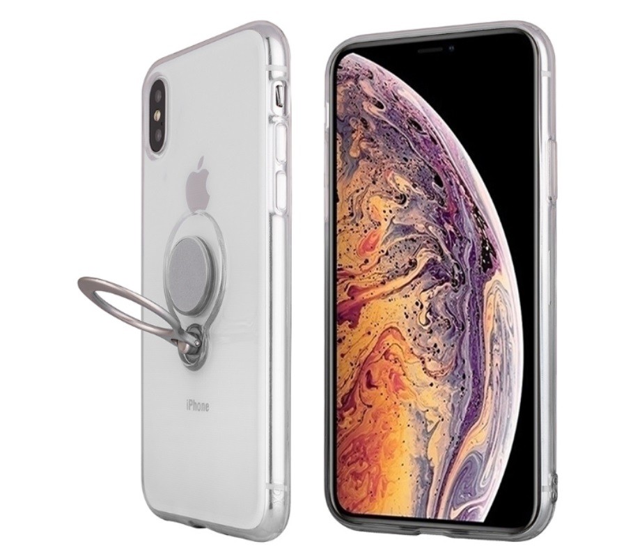 Color Clear Ring Magnetic Car Mount Holder Soft TPU Case Back Cover For IphoneXS MAX IphoneXR Iphhone8 Plus Iphone7