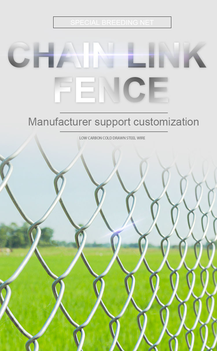 Easy Install Pvc Coated Chain Link Mesh Fence Uniform Mesh Size 50*50 Or 60*60mm