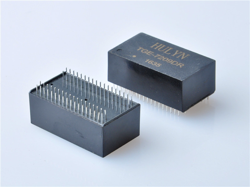 10/100/1000 Base-T Quad port SMD LAN Magnetic Transformer,72PIN,Very low profile PCMCIA /PC Card, SMD package.