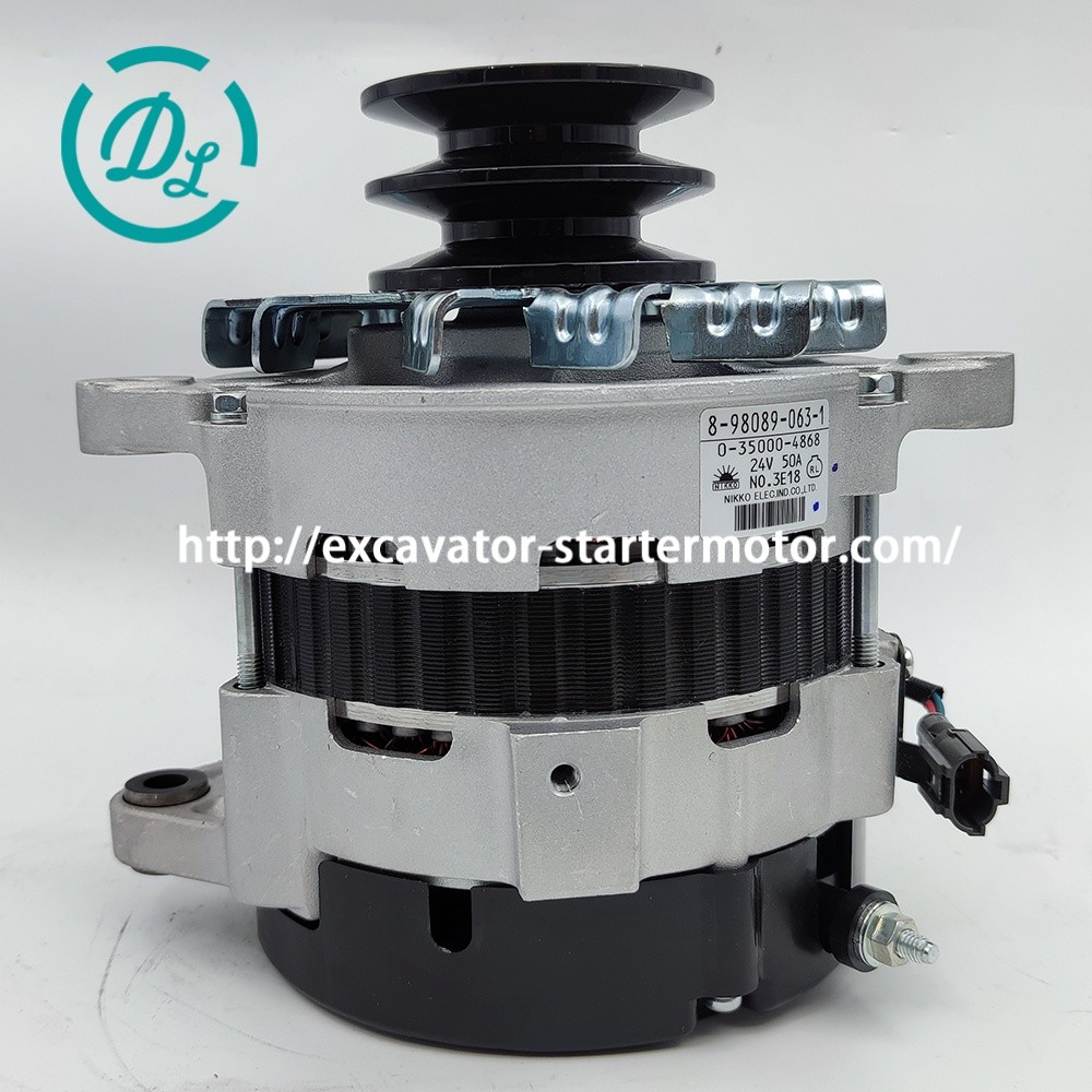 4LE2 Engine Alternator Excavator 0-35000-4868 8-98089063-0 SH75X-3B