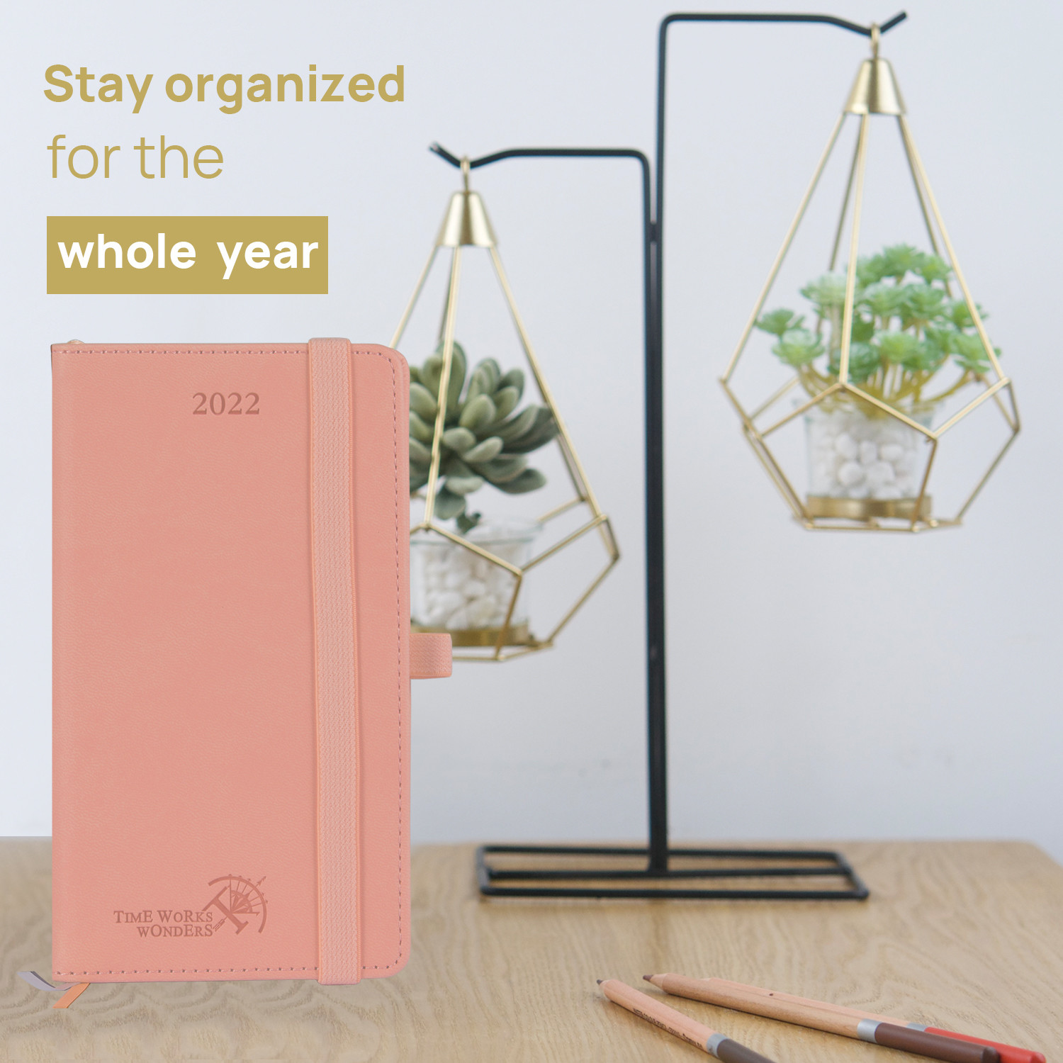 100GSM Ivory Paper Pocket Size Weekly Planner With Vertical Layout