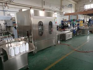 China Bottle Filling Capping Labeling Packaging Machine Line for Hand Sanitizer, Laundry detergent，Shower Gel，Massage oil on sale