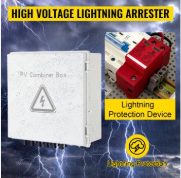 390*390*185 PV Combiner Box 500VDC With ABS Material SPD Protection