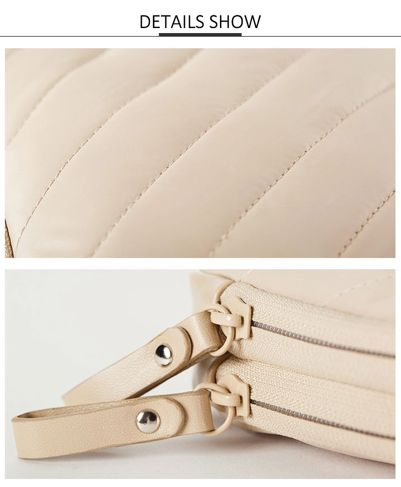 Double Zipper Bridesmaid Gift Waterproof PU Cosmetic Bag