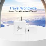 5V 3A GaN Fast Charging Iphone Charger 20W Max Output Safety