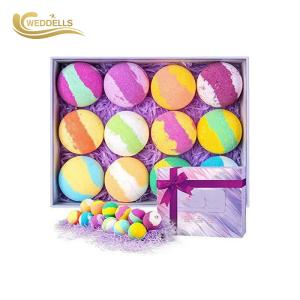 China Smoothing Skin 2.5 Oz 12 Bath Bomb Gift Sets Two Mixed Colors wholesale