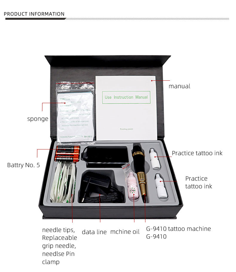 1.35W Silver Permanent Makeup Tattoo Kit Giant Sun G-9420 For Eyebrow/ Eyeliner/ Lip/