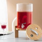 Party 8L 2 Gallon Drink Dispenser Borosilicate Glass Beverage Dispenser With