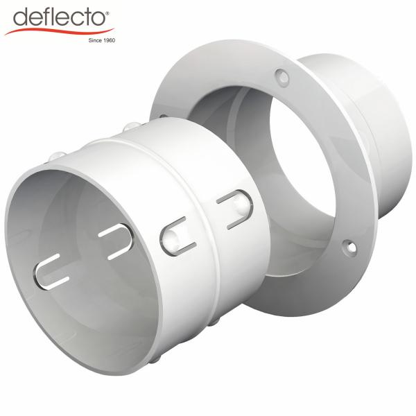 Plastic HVAC Accessories Dryer Venting Connector 4 Inch Air Conditioner Parts