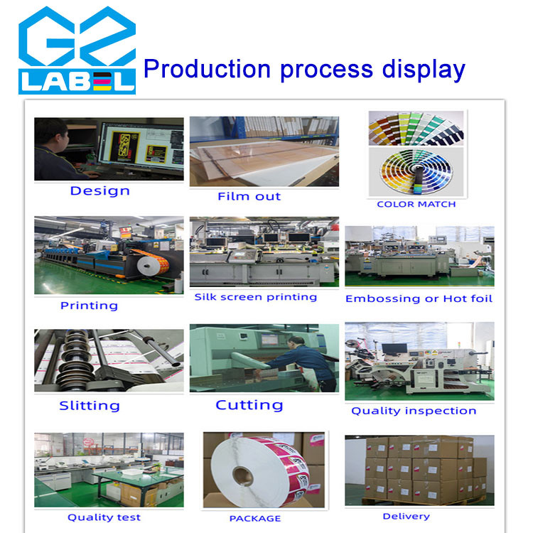 Customizable Glossy Bottle Label Waterproof Beverage Label Printing