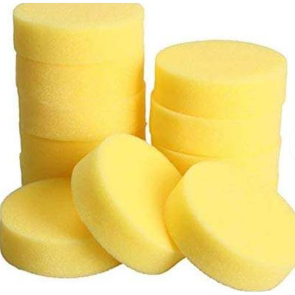 Versatile Yellow Cleaning Sponge For Kitchen And Other Clean Areas Wipes Clean In One Swipe