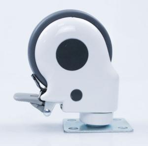 China Locking Casters Medical Wheels Rubber Caster Health Equip 4 Inch wholesale