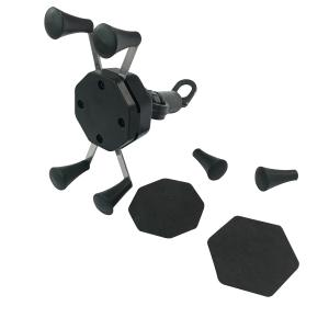 China Anti Oxidative PVC X Claw Motorcycle Phone Mount 360D Rotatable wholesale