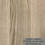 Traffic PVC Decorative Film 0.25 - 0.60mm Thickness Wooden Grain
