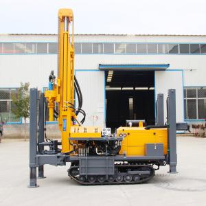 China 180M depth rubber belt crawler underground water well drilling rig machine wholesale