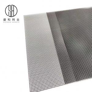 China 20mesh X 0.18mm Soft Black Stainless Steel Fly Screen Wire Mesh For Harsh Environments wholesale