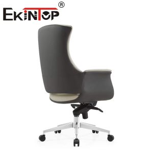 Office Recliner Chair Leather Modern Executive Adjustable Cowhide Office Chair