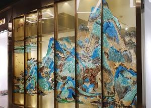 China Exterior Scratch Resistant Enameled Ceramic Fritted Glass wholesale