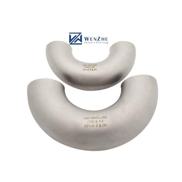 Welded 180 Degree Elbow in 304 316 316L Stainless Steel for Equal Pipe Sizes 1/4