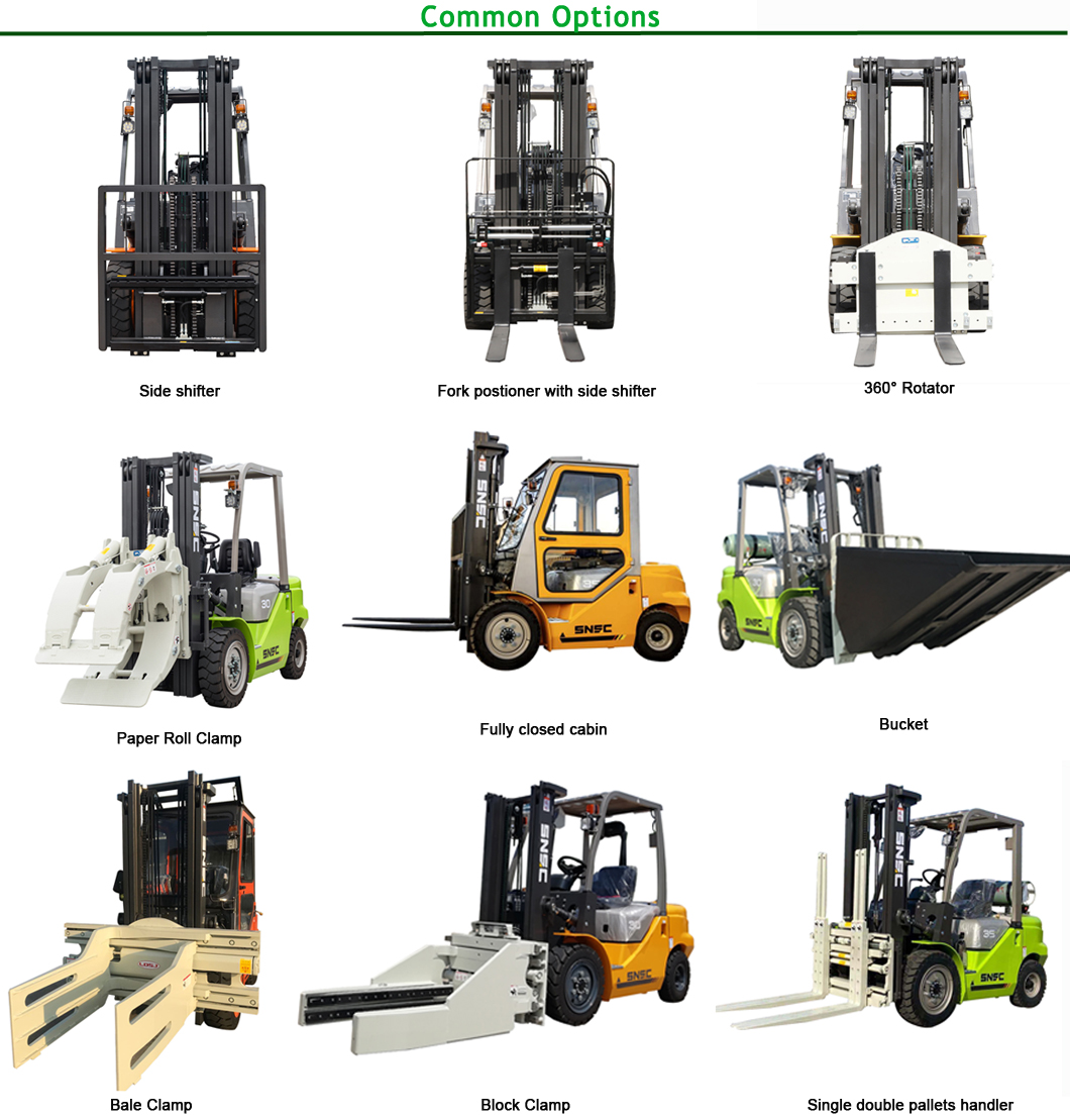 1150mm Fork Length 4 Ton 4-Wheel Telehandler Forklifts for Off Road and Rough Terrain