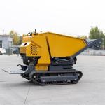 Automatic Lift 1000kg Compact Crawler Dumper , Farming Small Tracked Carrier
